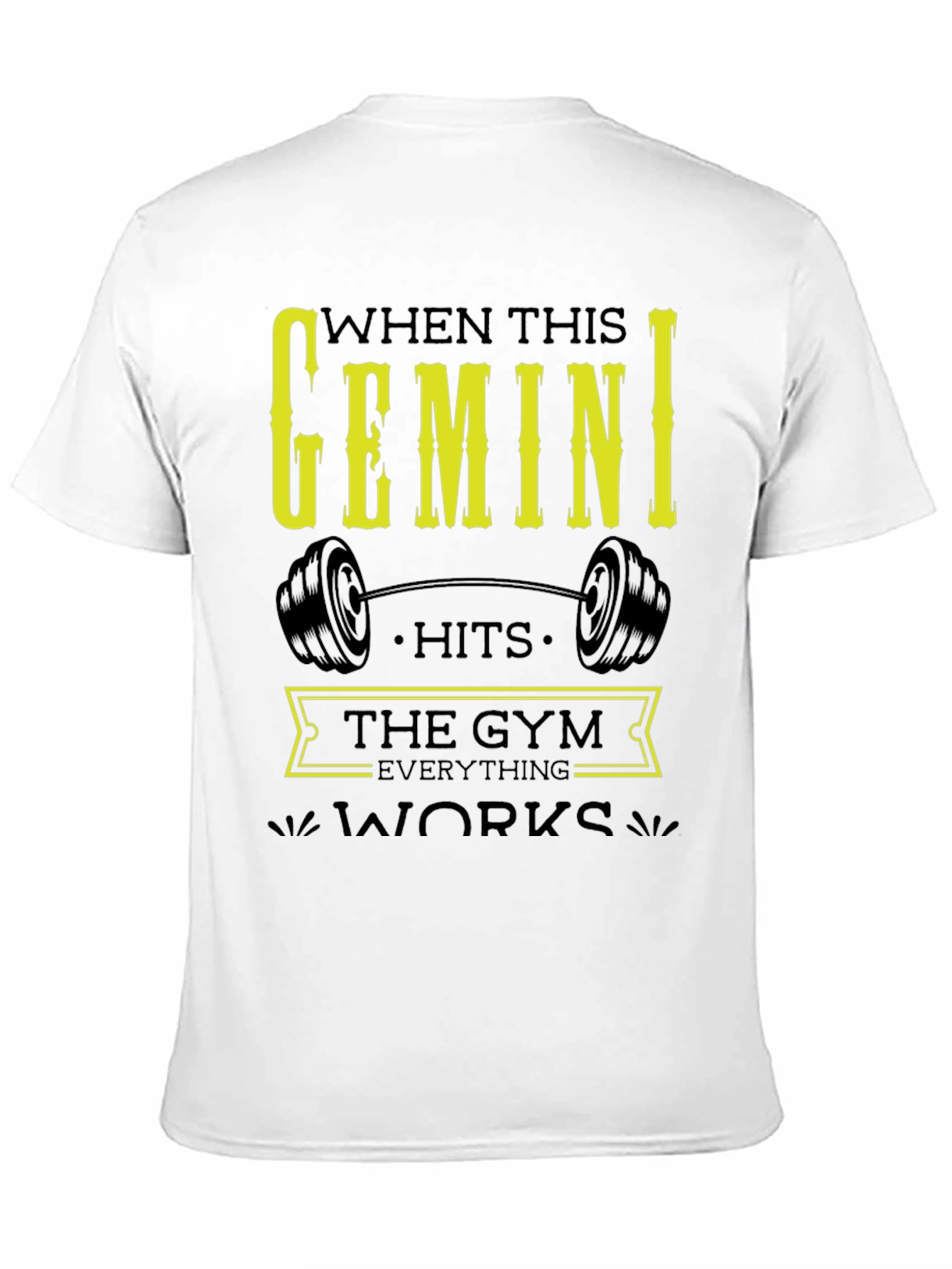 Gemini Gym T-Shirt - Zodiac Fitness Apparel