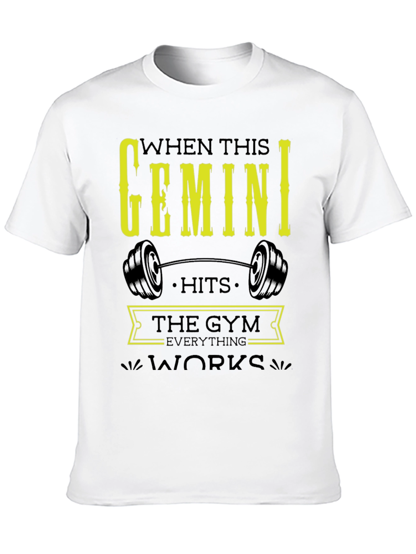 Gemini Gym T-Shirt - Zodiac Fitness Apparel