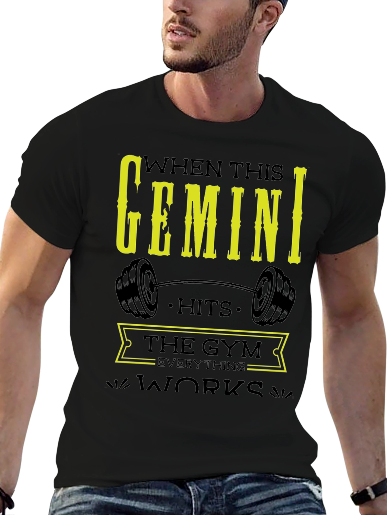 Gemini Gym T-Shirt - Zodiac Fitness Apparel