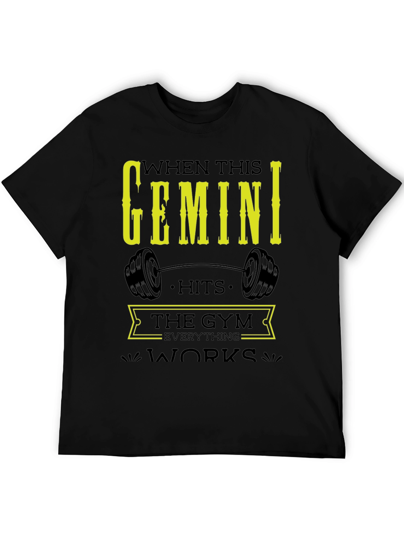 Gemini Gym T-Shirt - Zodiac Fitness Apparel