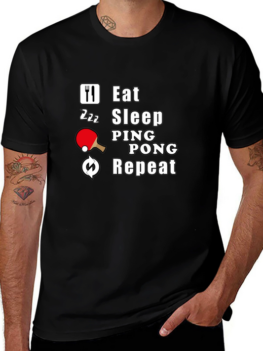Eat Sleep Ping Pong Repeat T-Shirt