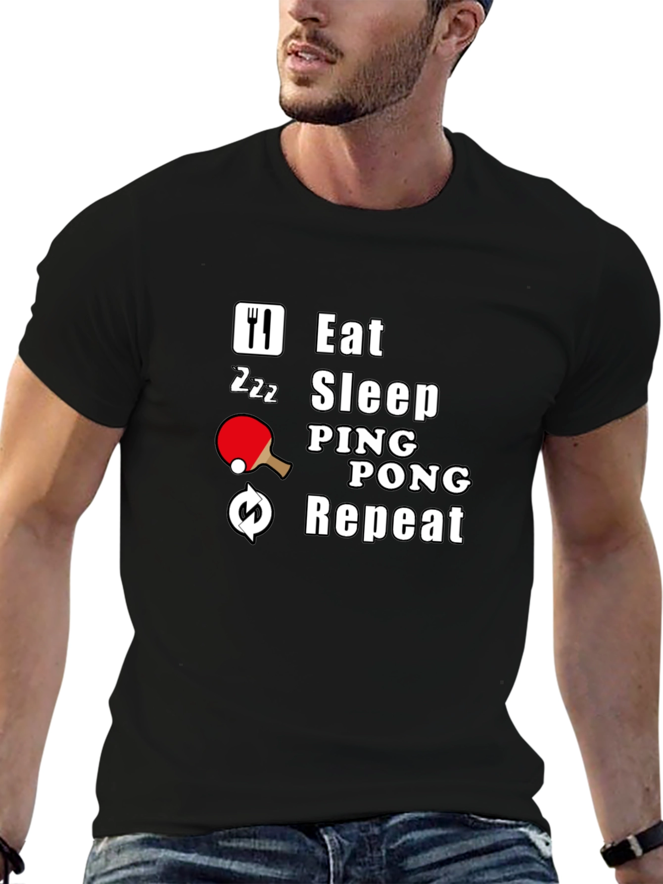Eat Sleep Ping Pong Repeat T-Shirt