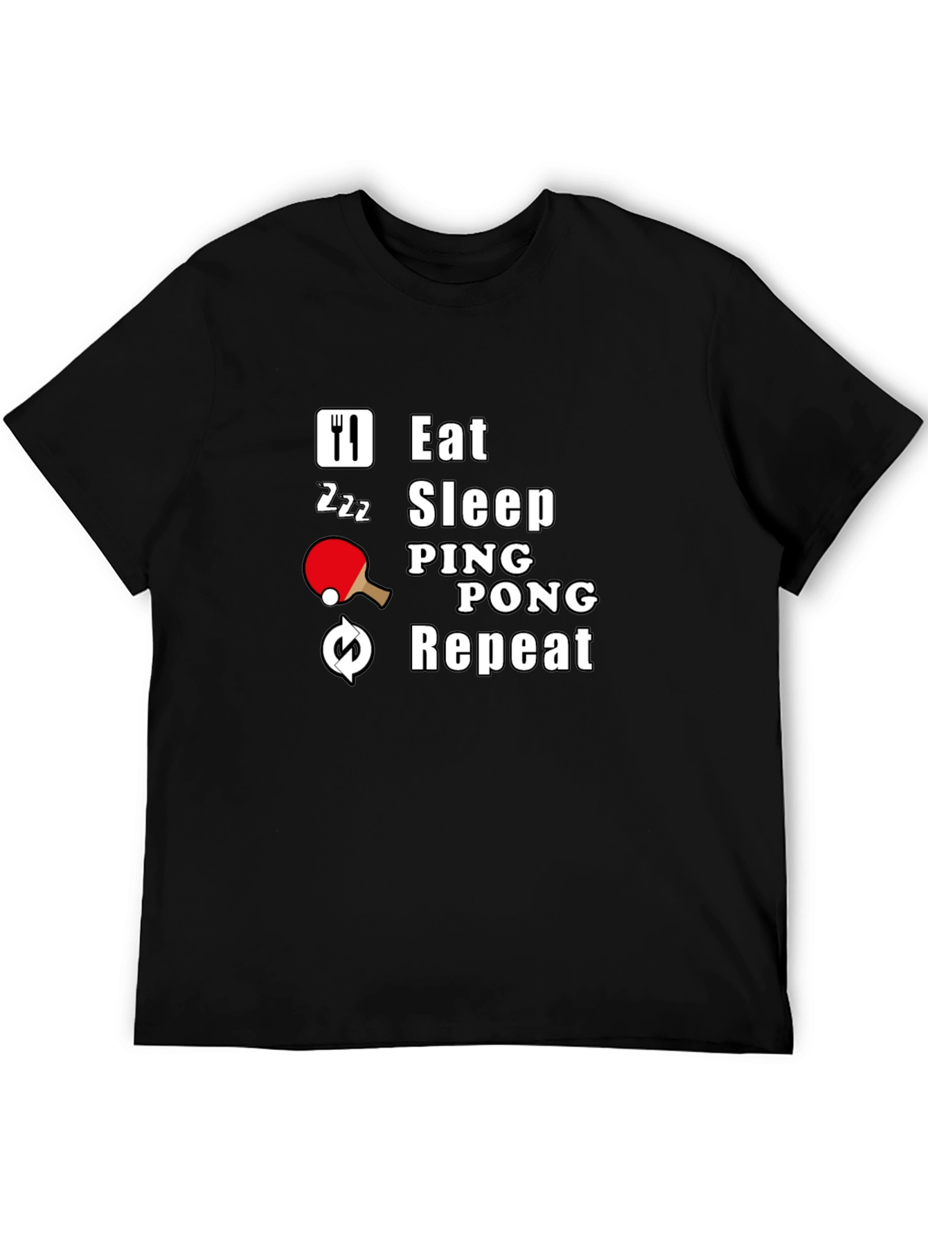 Eat Sleep Ping Pong Repeat T-Shirt