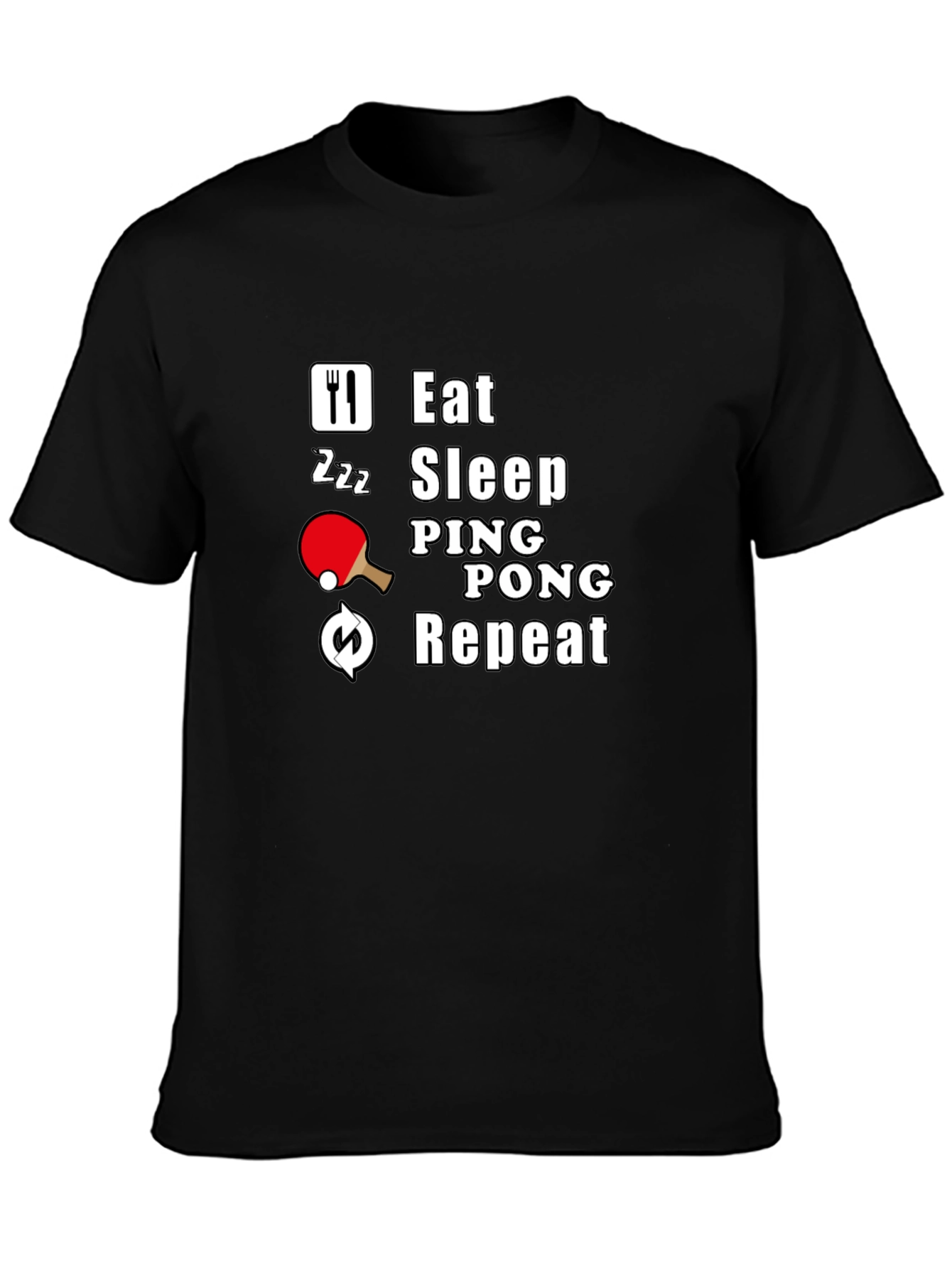 Eat Sleep Ping Pong Repeat T-Shirt