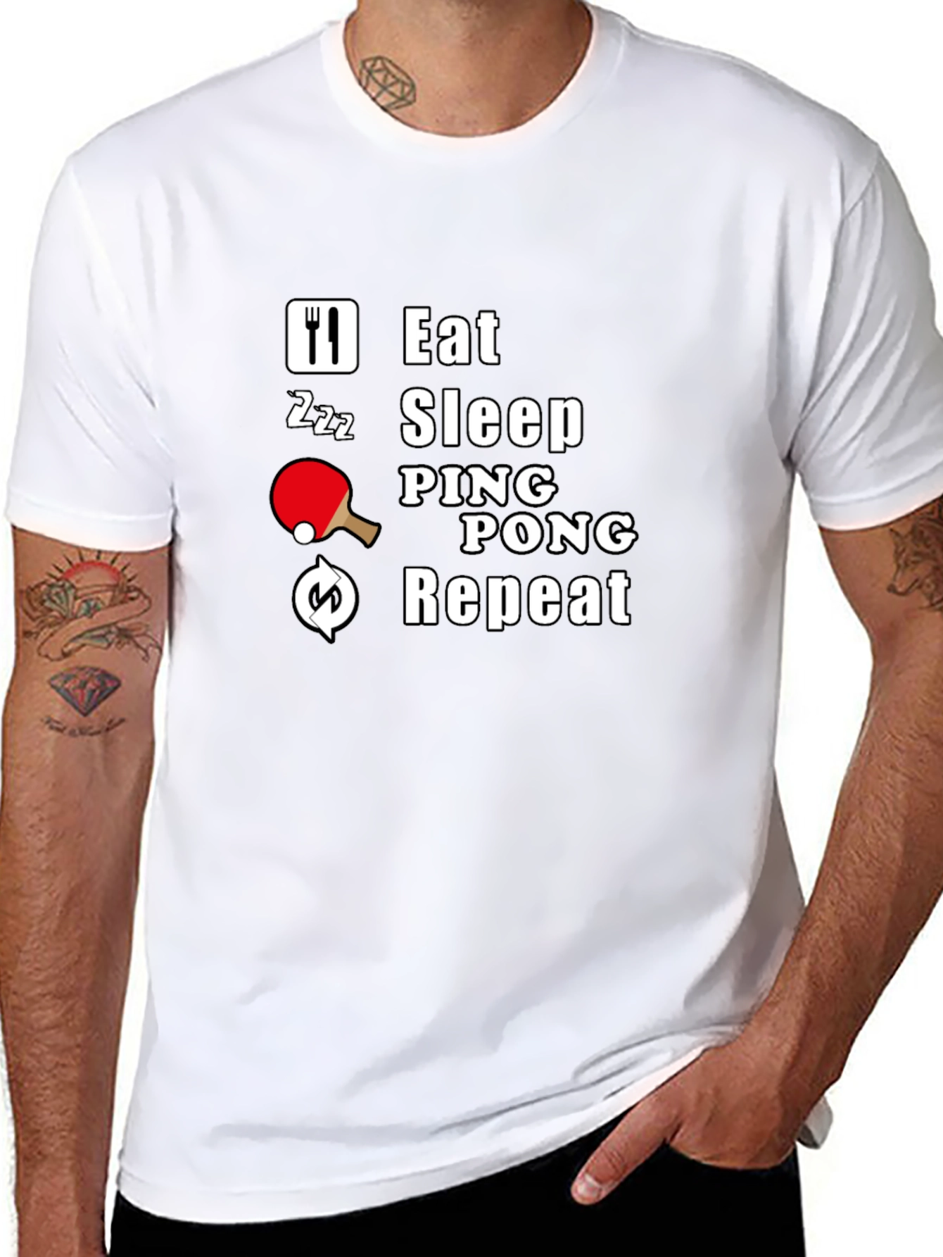 Eat Sleep Ping Pong Repeat T-Shirt