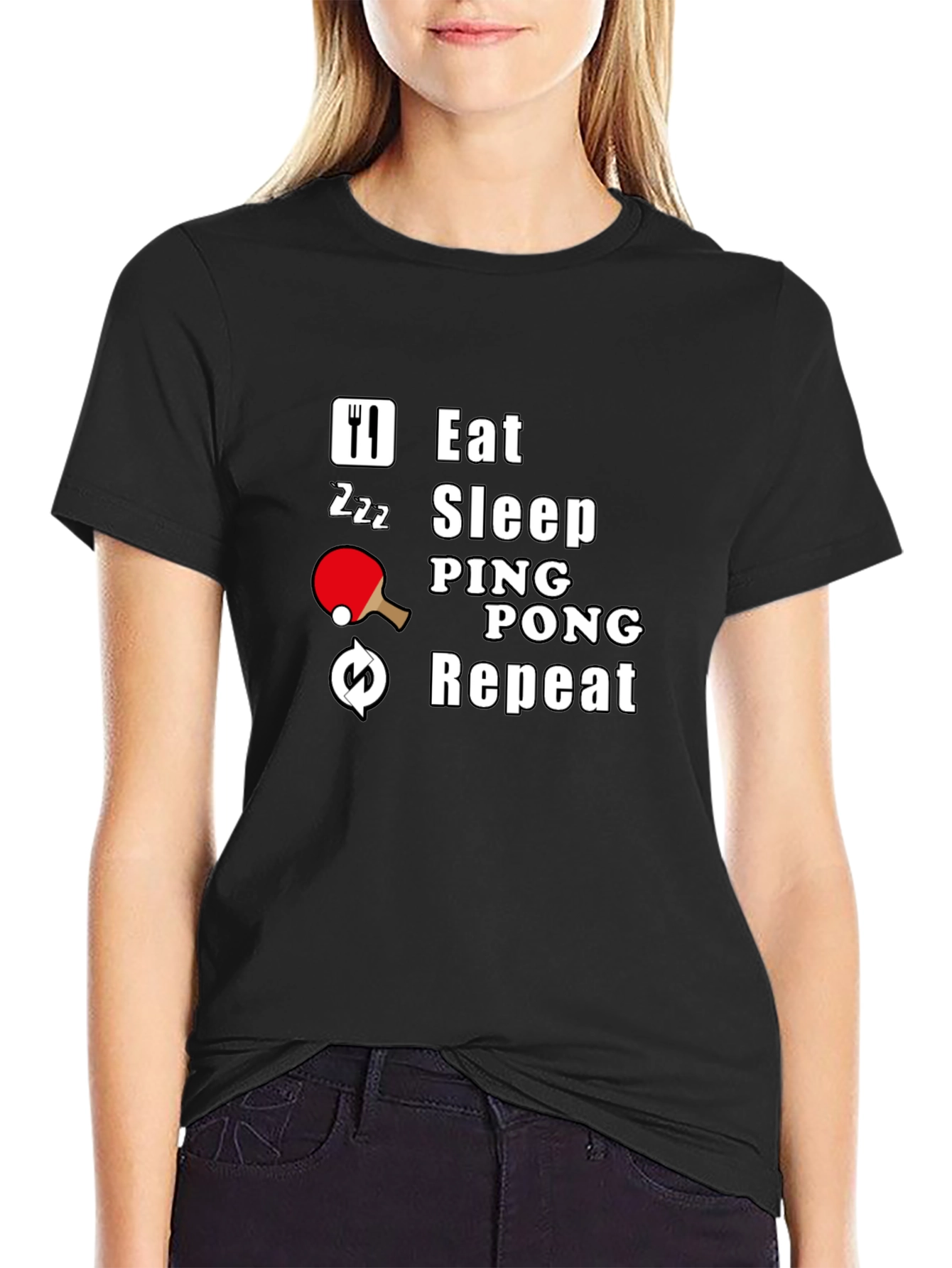 Eat Sleep Ping Pong Repeat T-Shirt