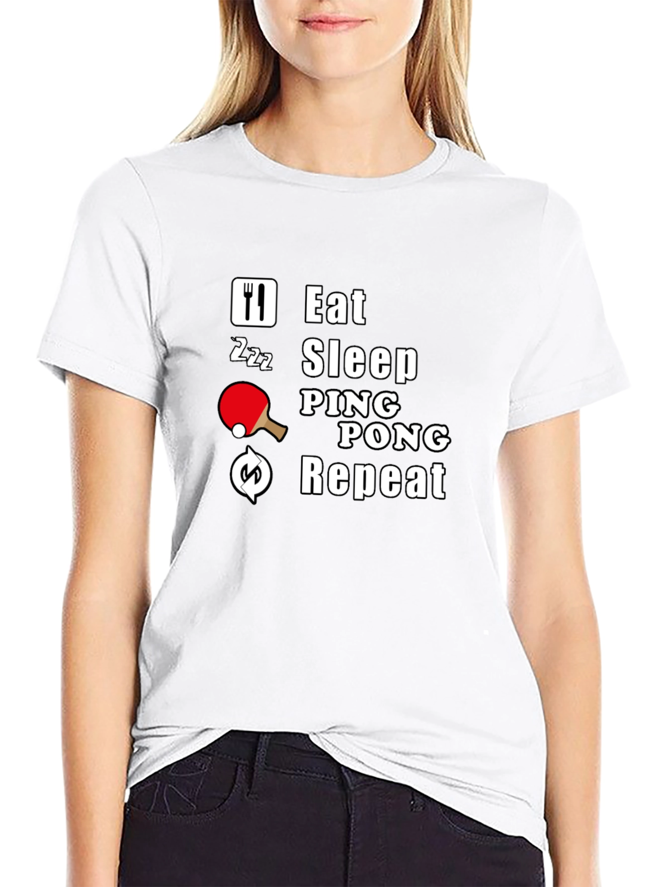 Eat Sleep Ping Pong Repeat T-Shirt