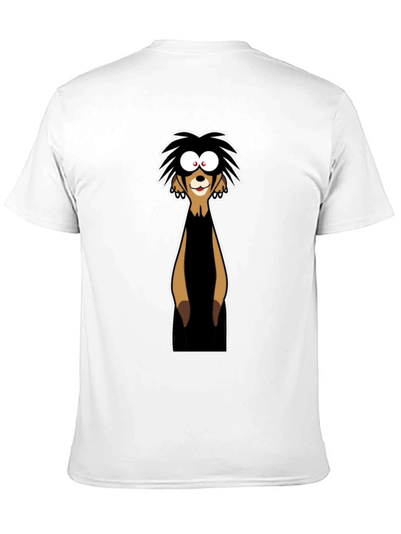 Funny Meerkat Graphic Tee - Black Cotton T-Shirt
