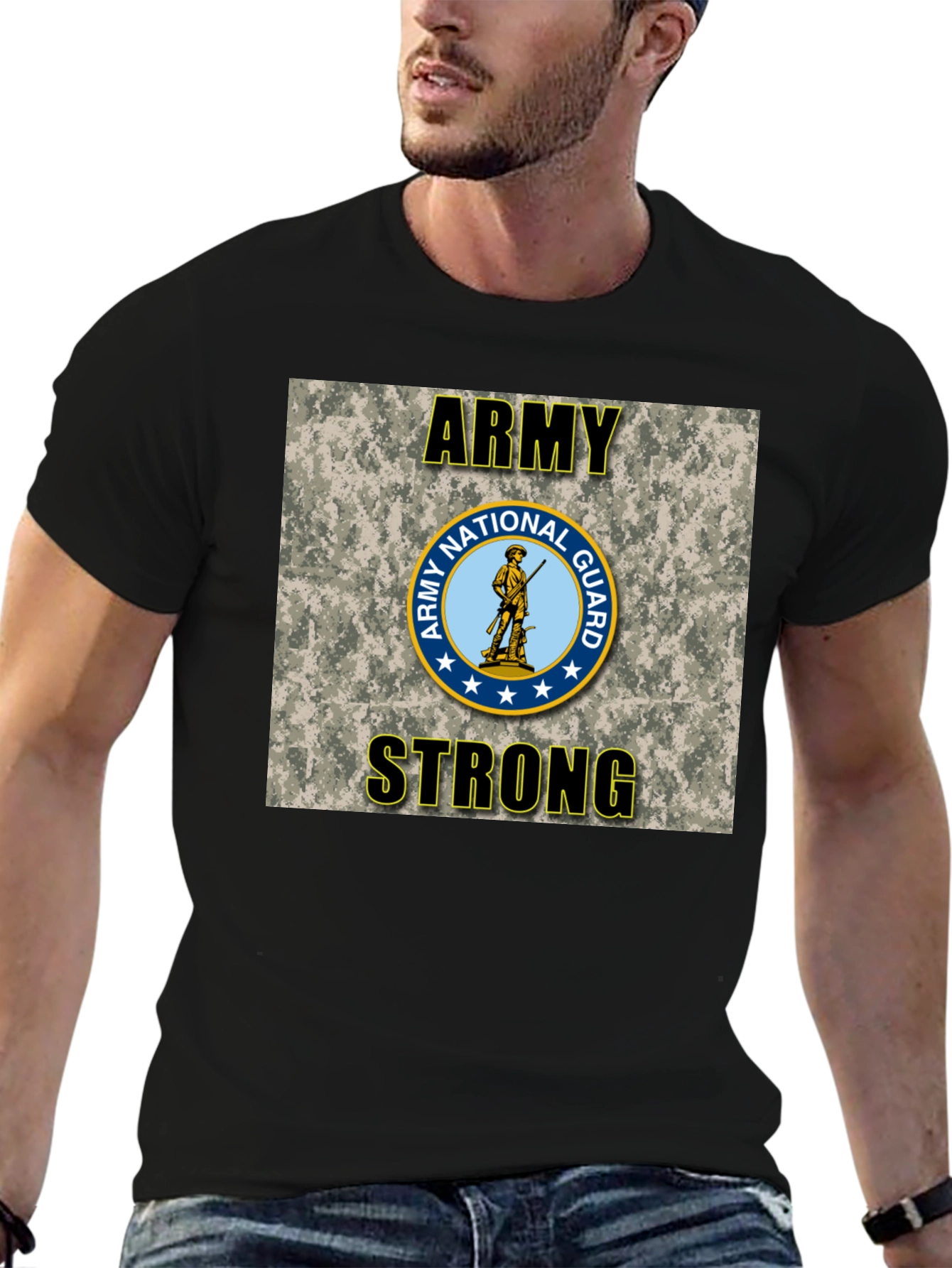 Army National Guard Strong Graphic T-Shirt