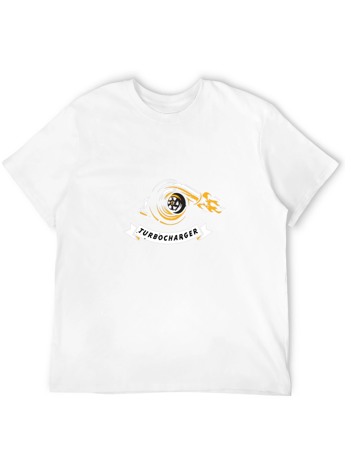 Turbocharger Graphic Tee - Black Cotton Blend