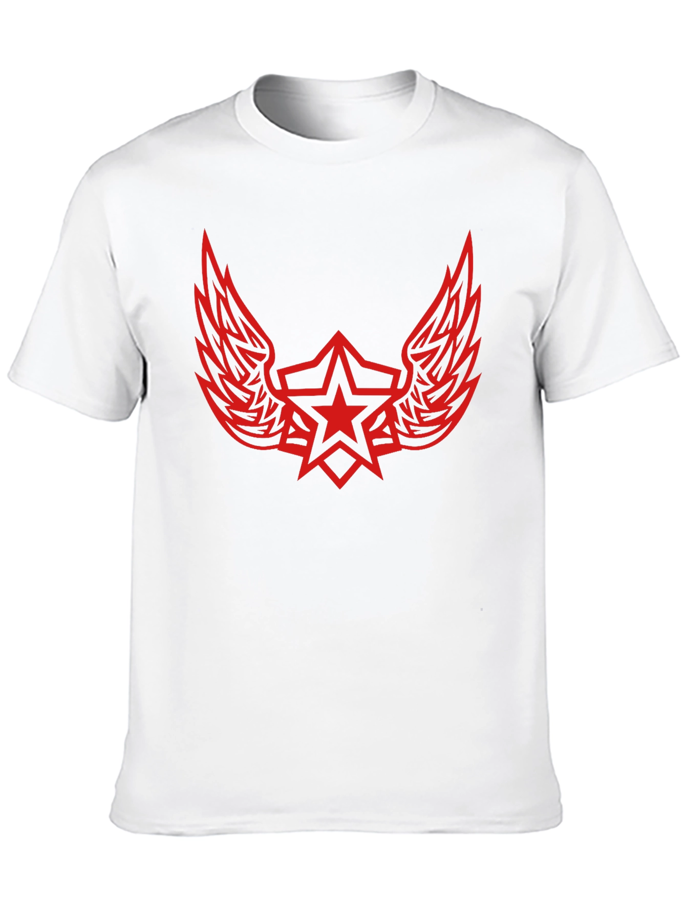Winged Star Graphic Tee - Black