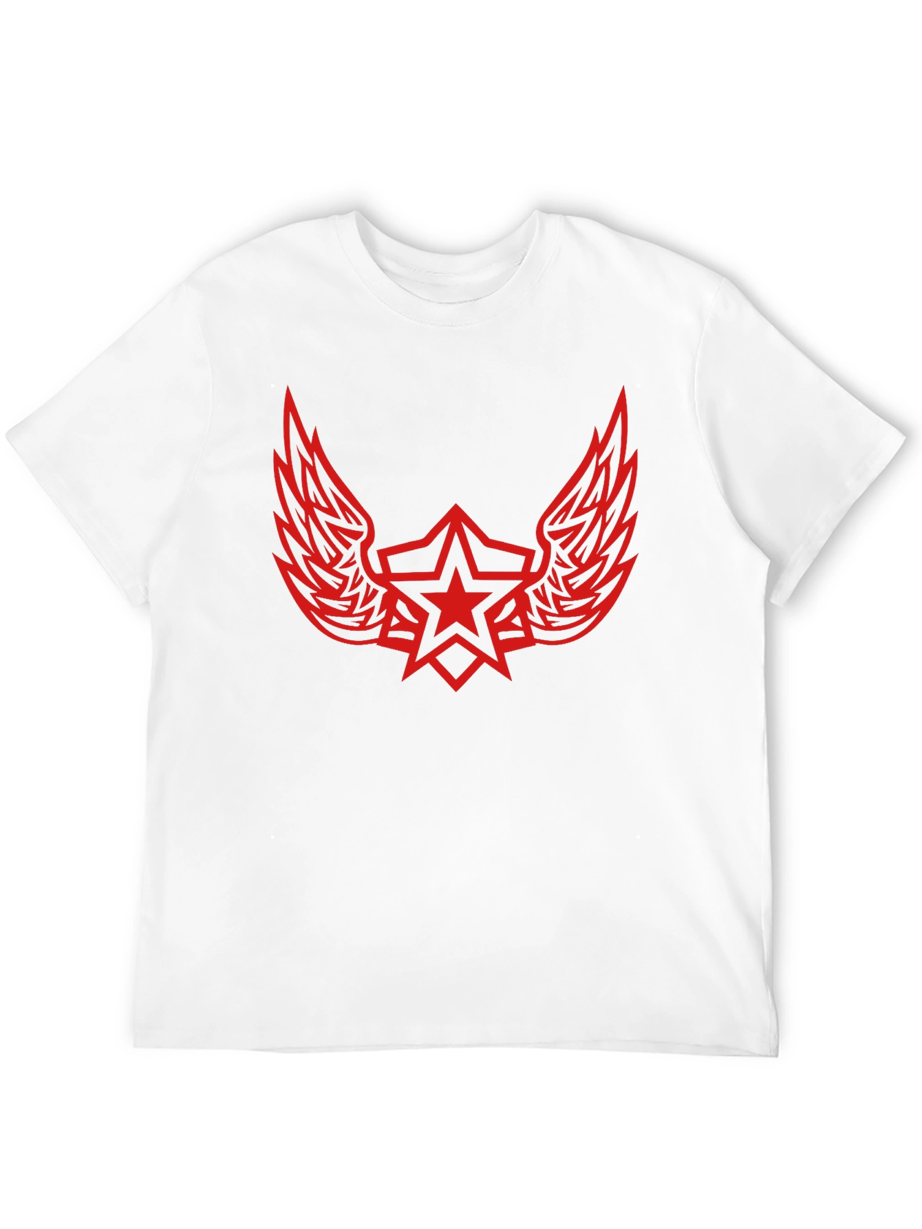Winged Star Graphic Tee - Black