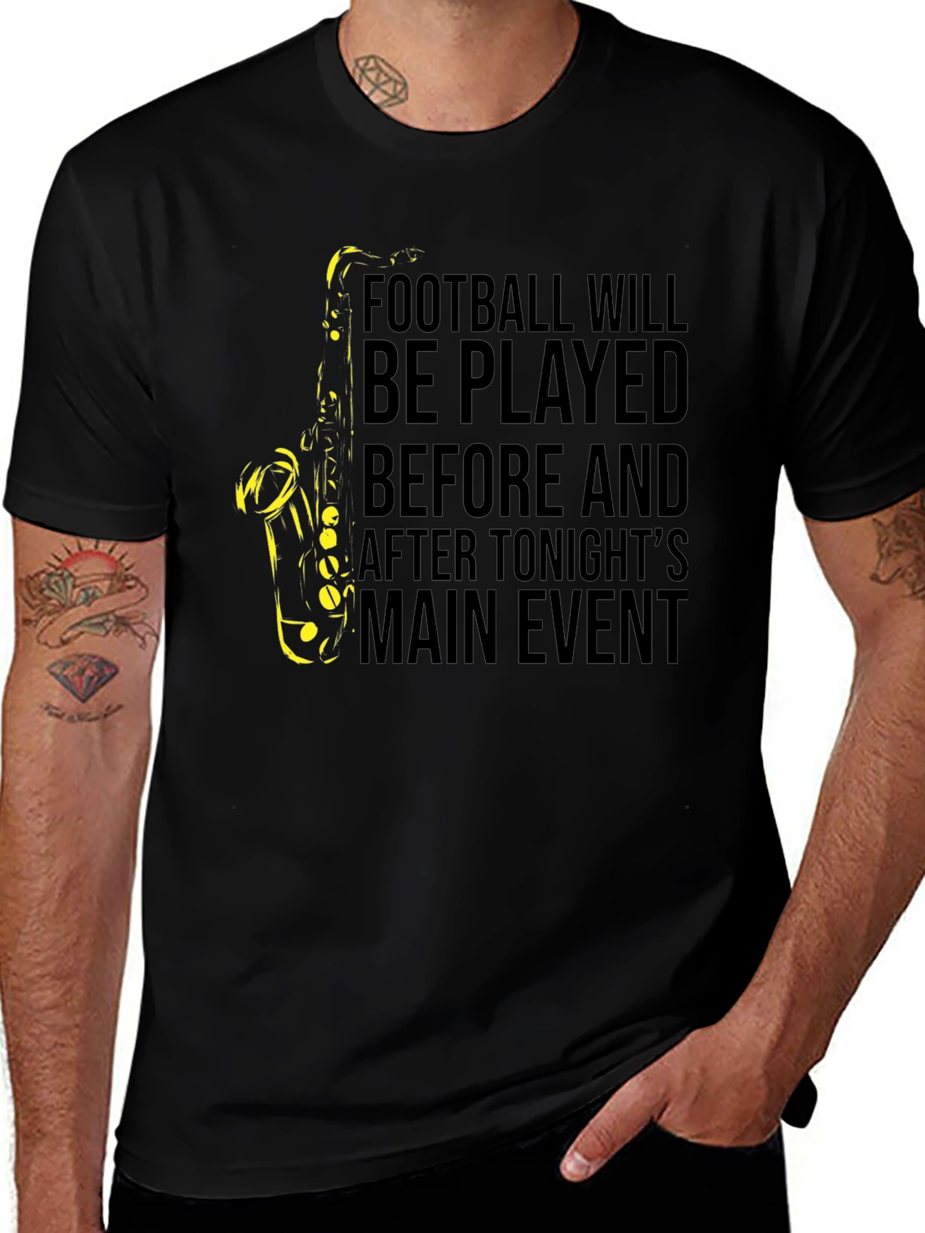 Football and Saxophone T-Shirt