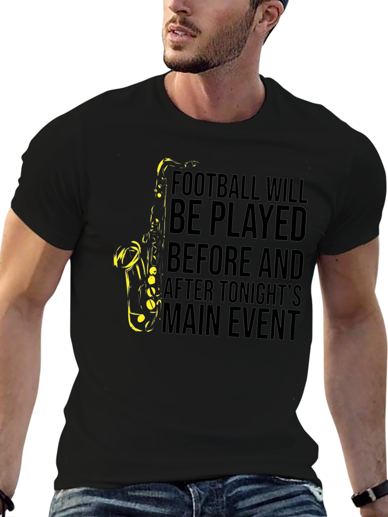 Football and Saxophone T-Shirt