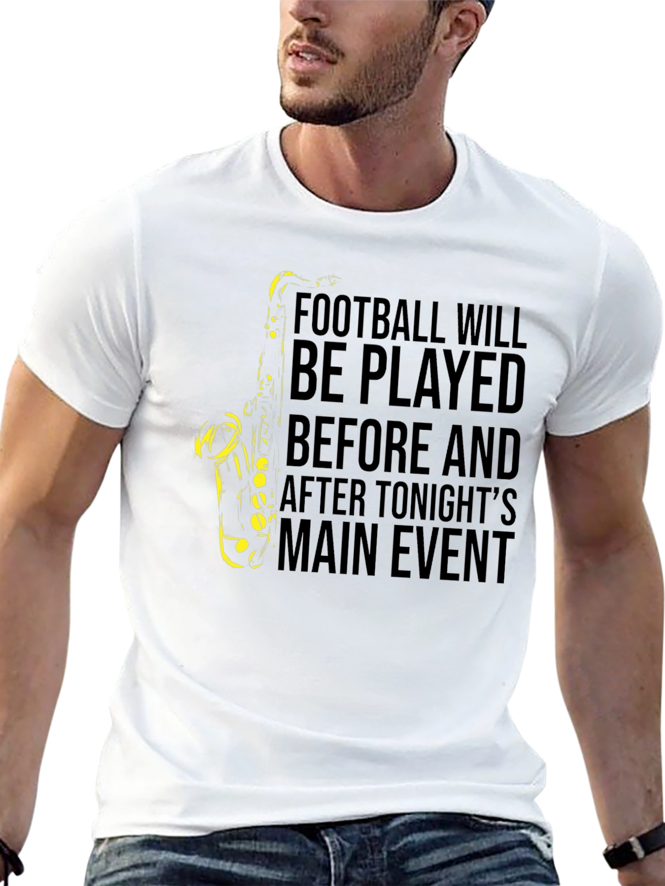 Football and Saxophone T-Shirt