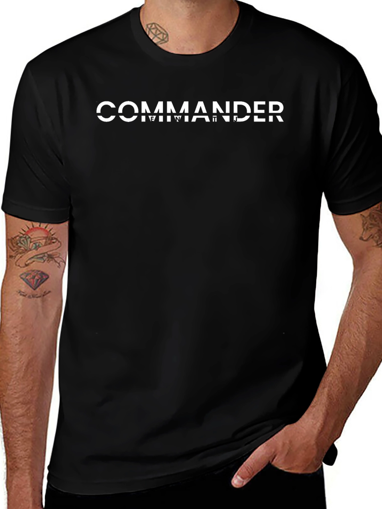 Commander Tee - Classic Black