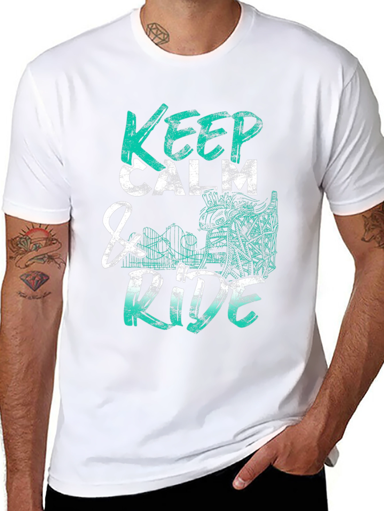 Keep Calm & Ride T-Shirt - Graphic Tee