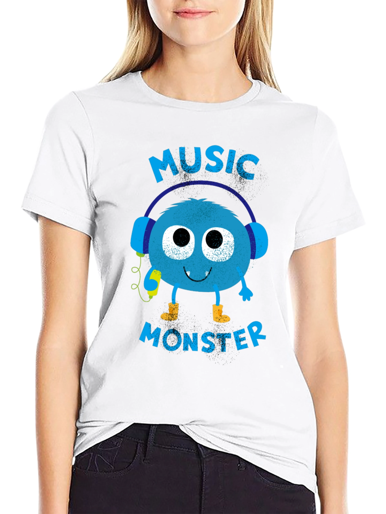 Music Monster Graphic Tee - Soft Cotton Blend