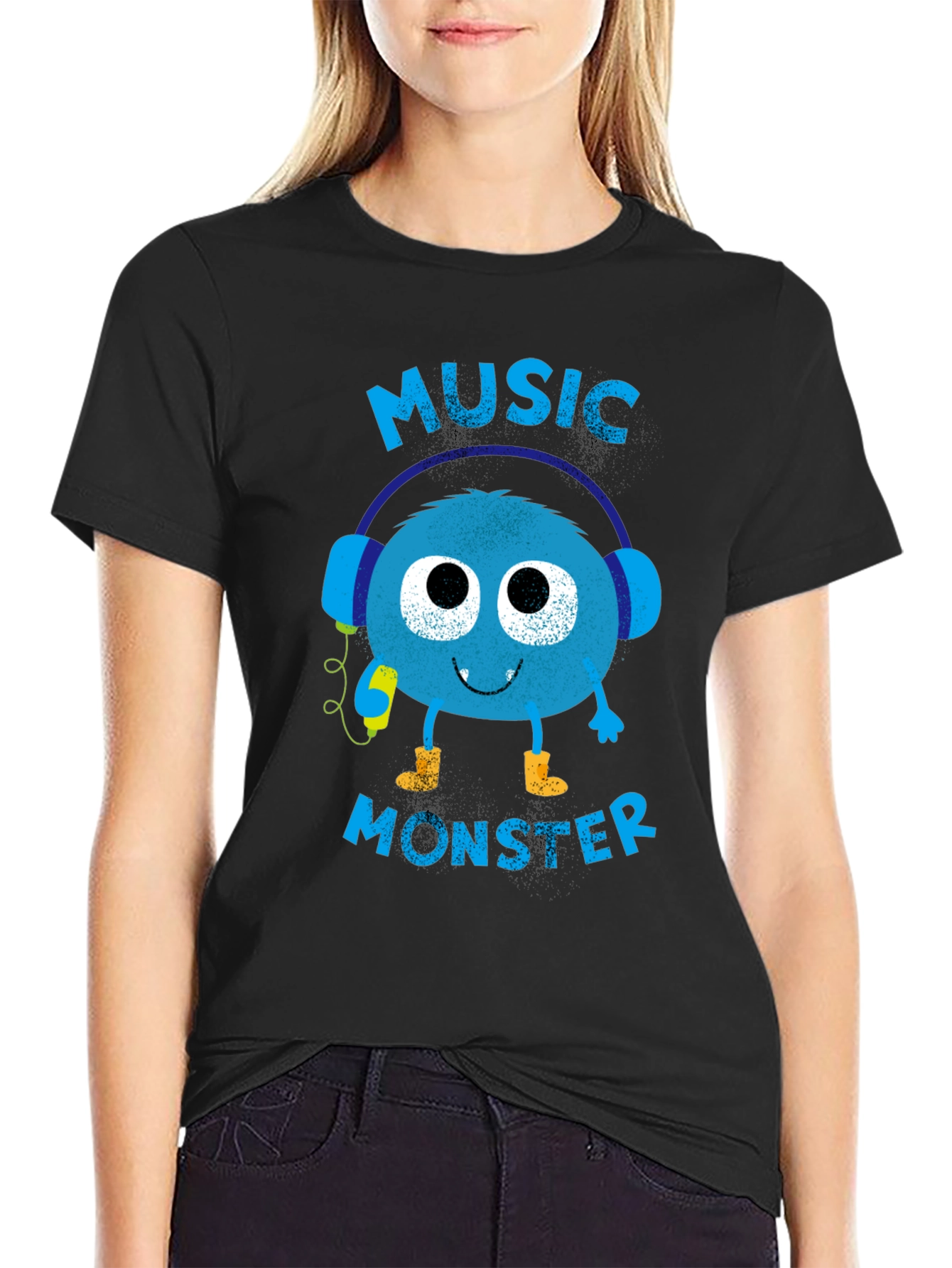 Music Monster Graphic Tee - Soft Cotton Blend