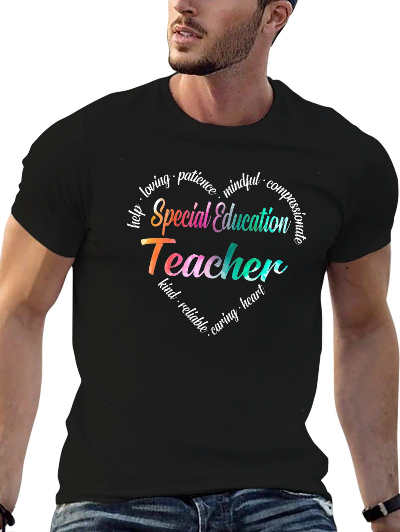 Special Education Teacher Heart T-Shirt