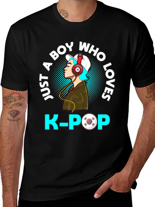 Just A Boy Who Loves K-POP T-Shirt