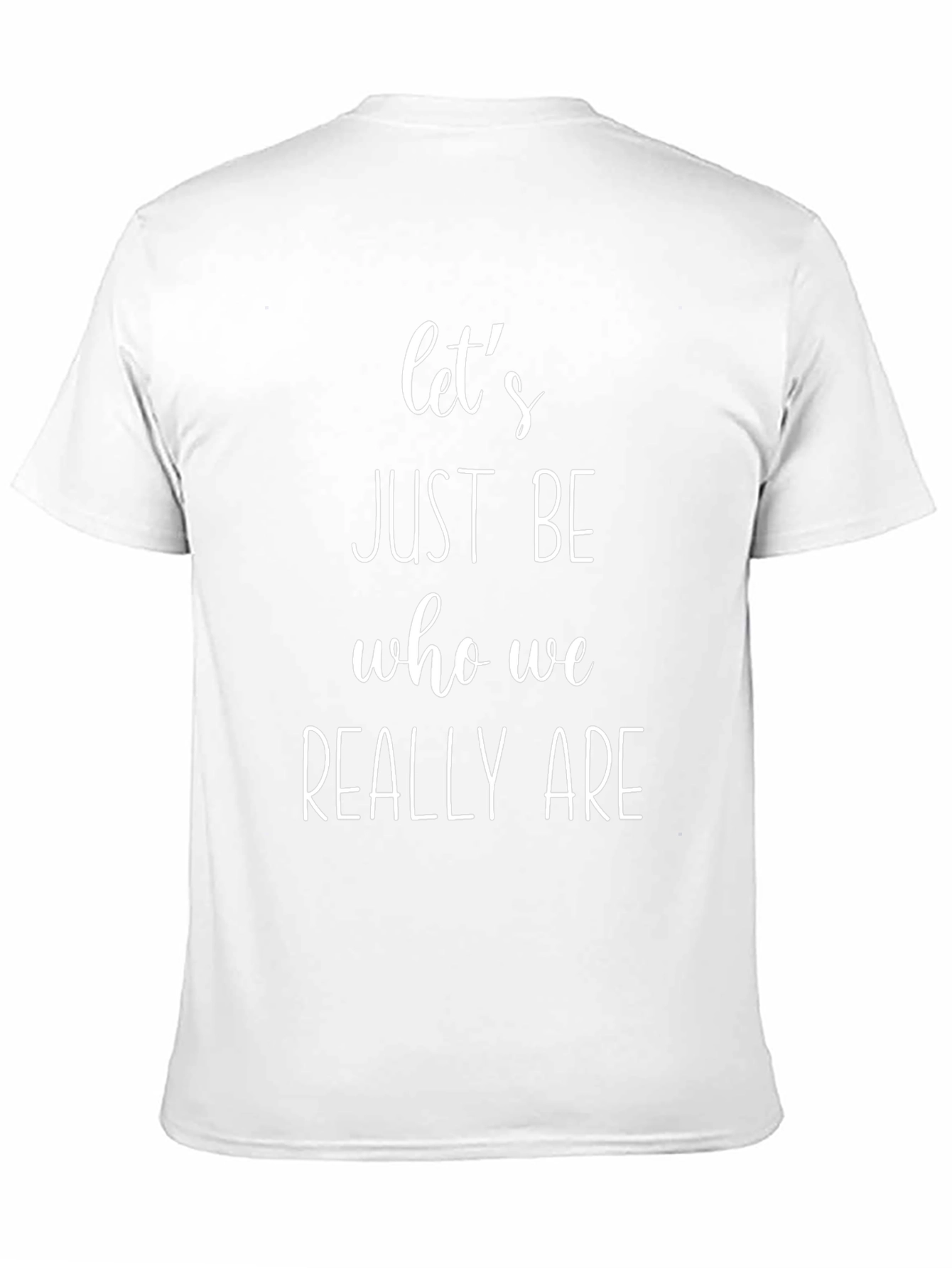 Lets Just Be Tee - Black Slogan T-Shirt