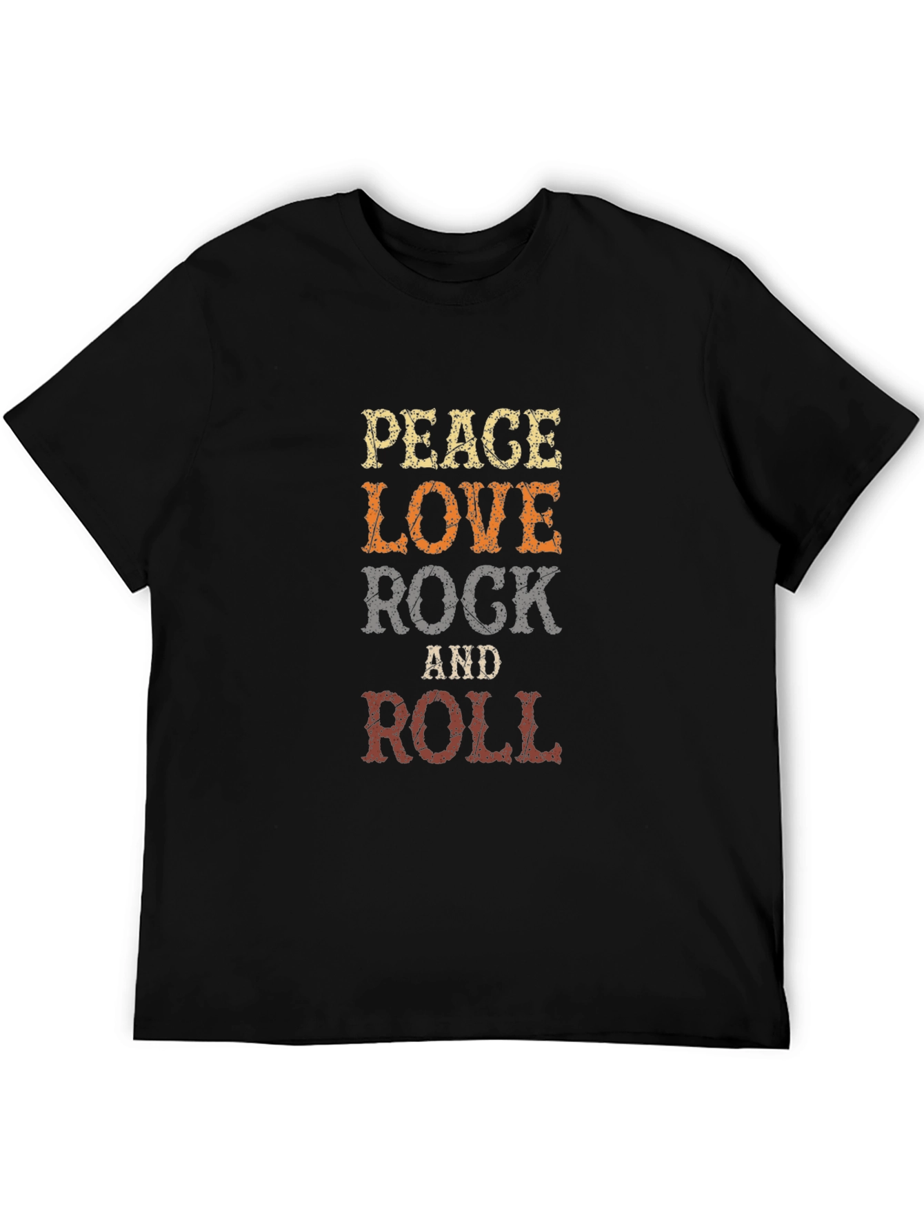 Peace Love Rock and Roll Graphic Tee