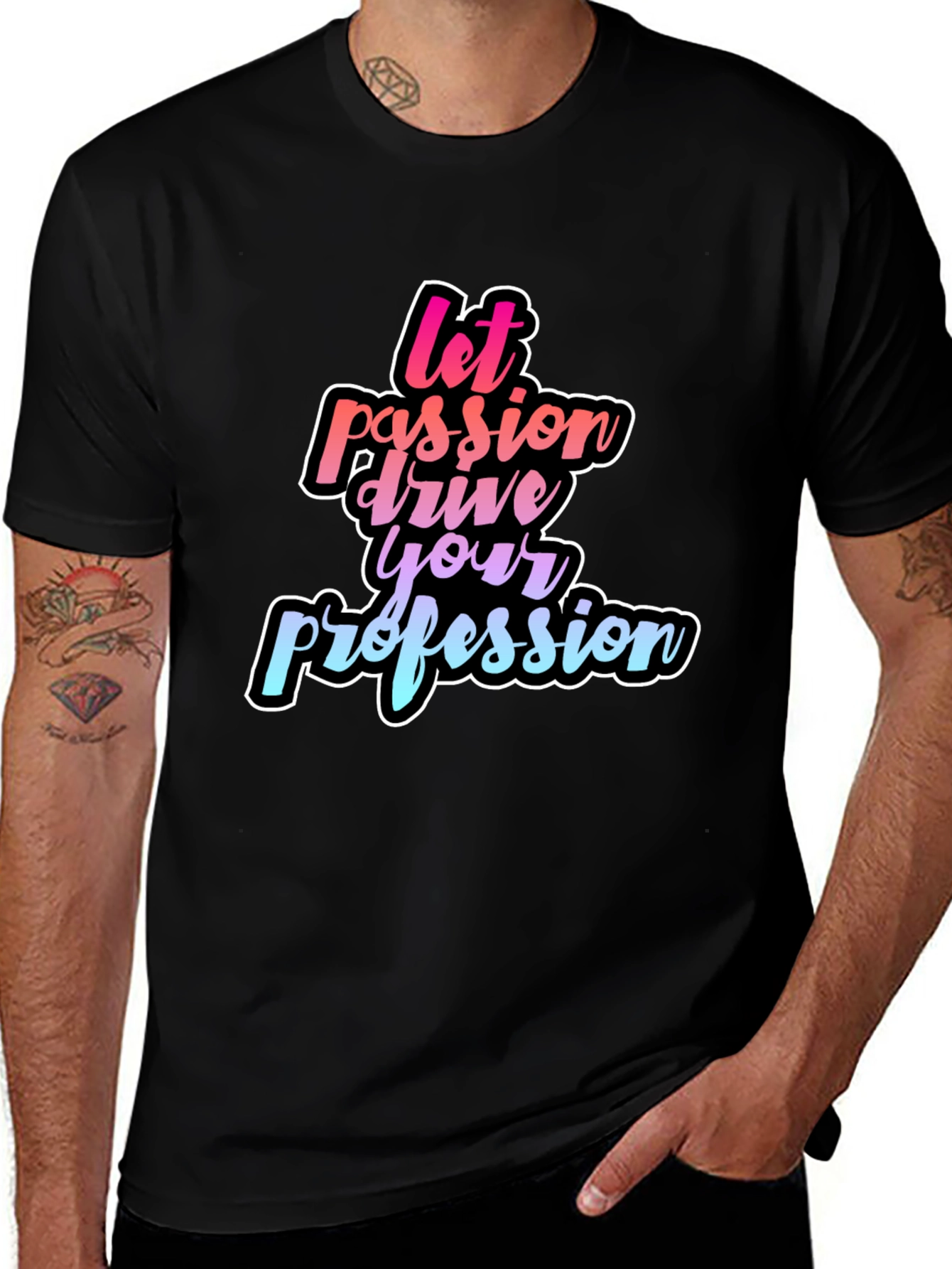 Passion Driven Profession Black Tee
