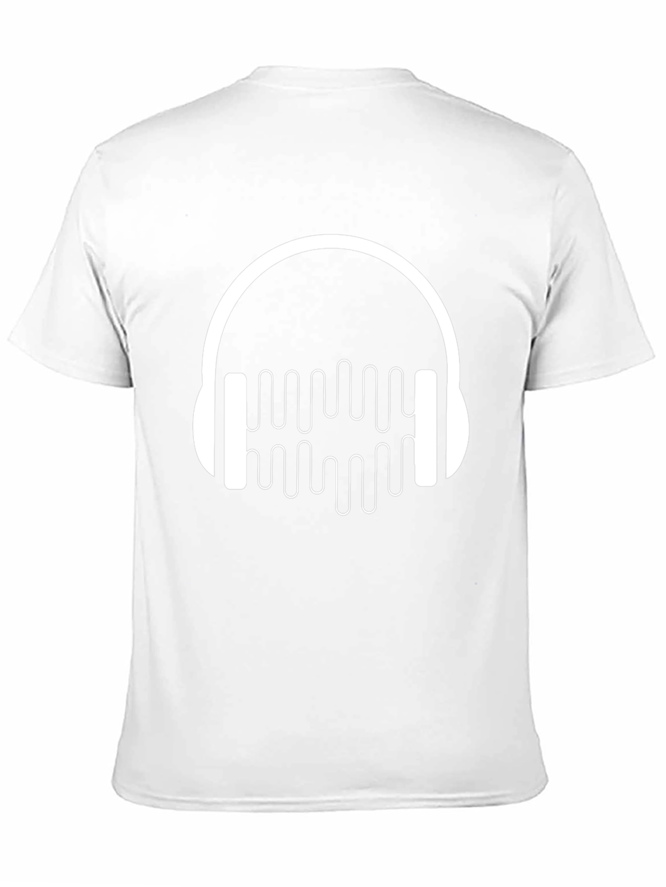 Headphone Music Graphic Black T-Shirt