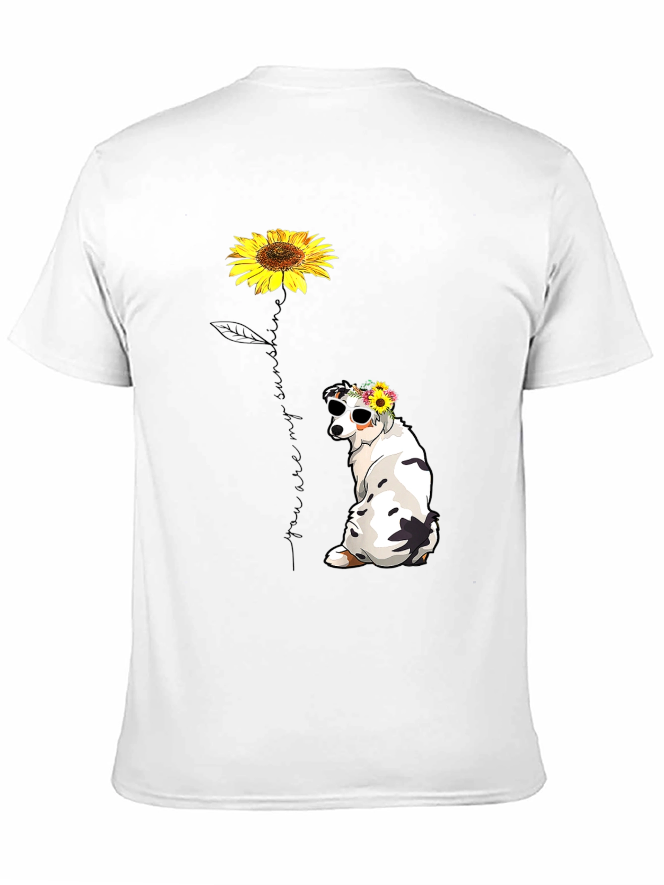 Sunflower Dog Graphic Tee - Sunshine T-Shirt
