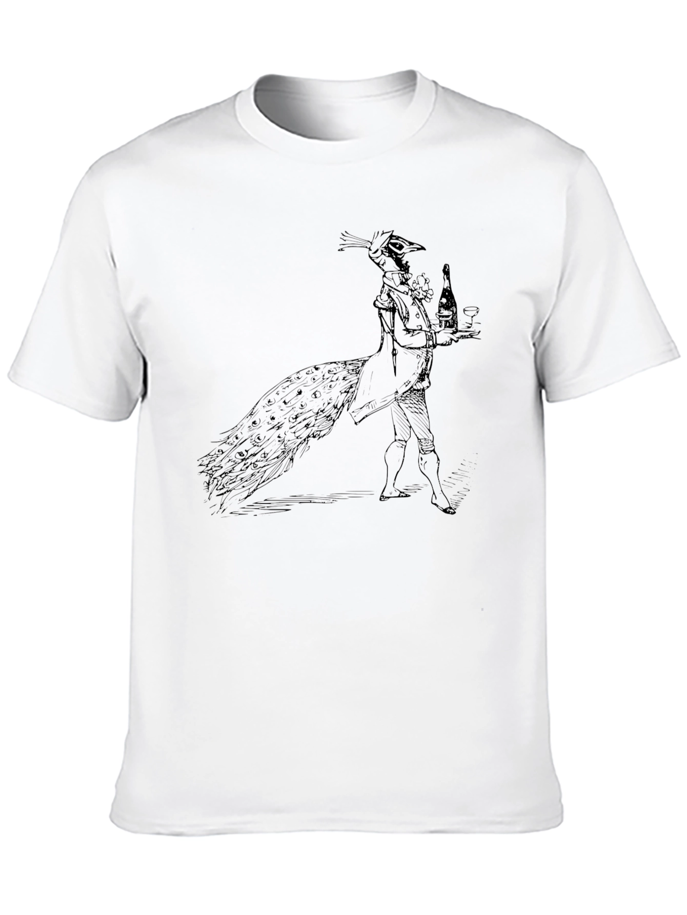 Peacock Butler Black T-Shirt