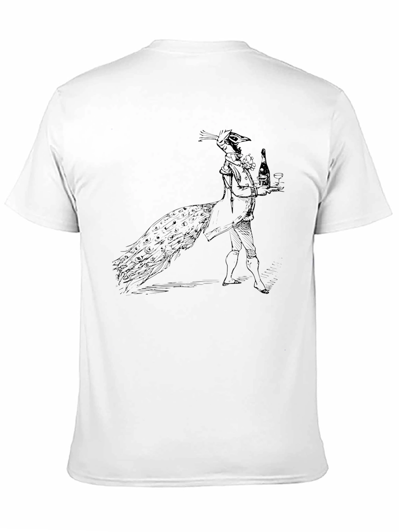 Peacock Butler Black T-Shirt