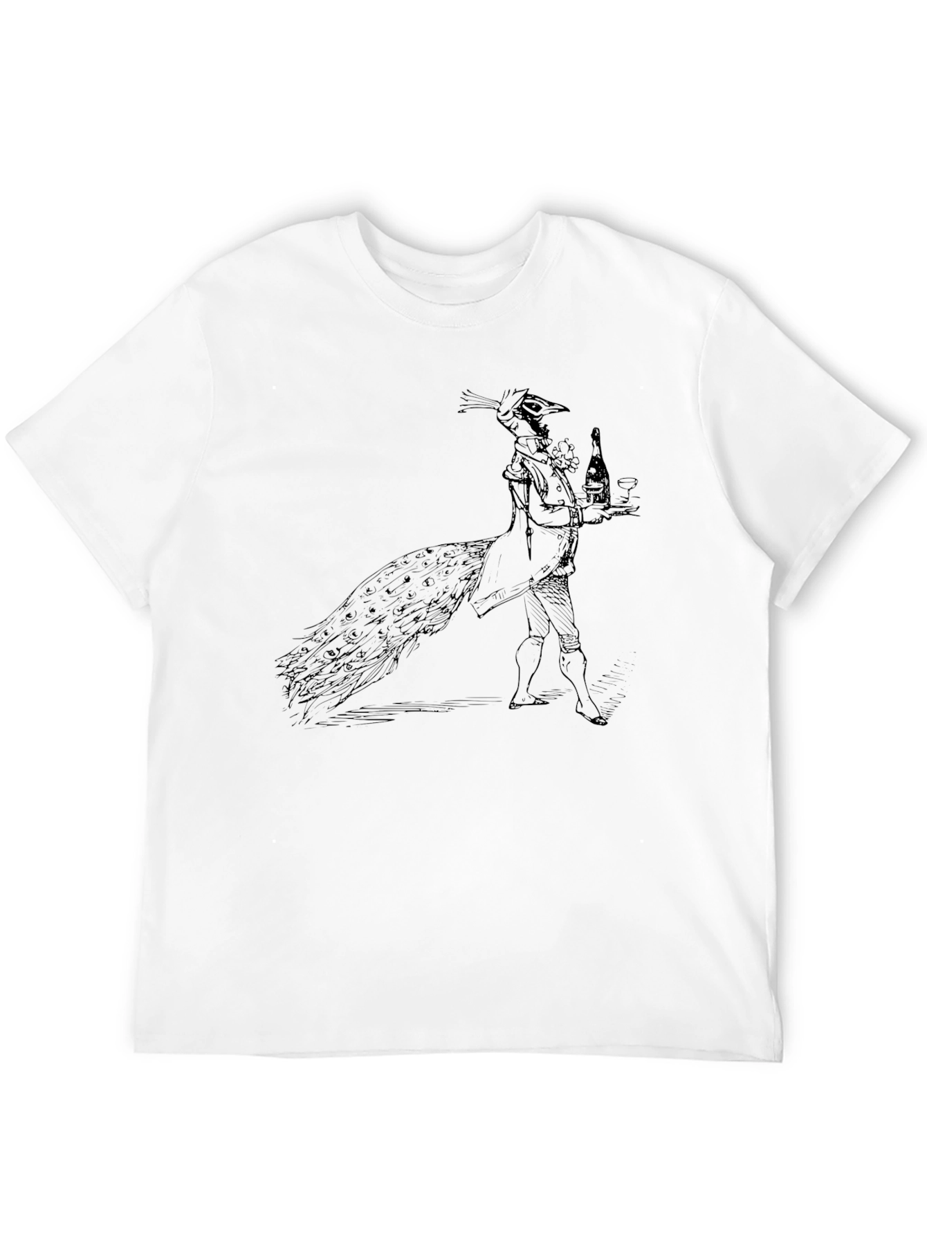 Peacock Butler Black T-Shirt