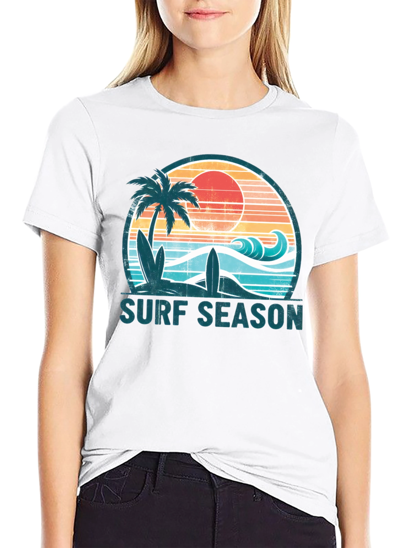 Surf Season Graphic Tee - Beach Vibes