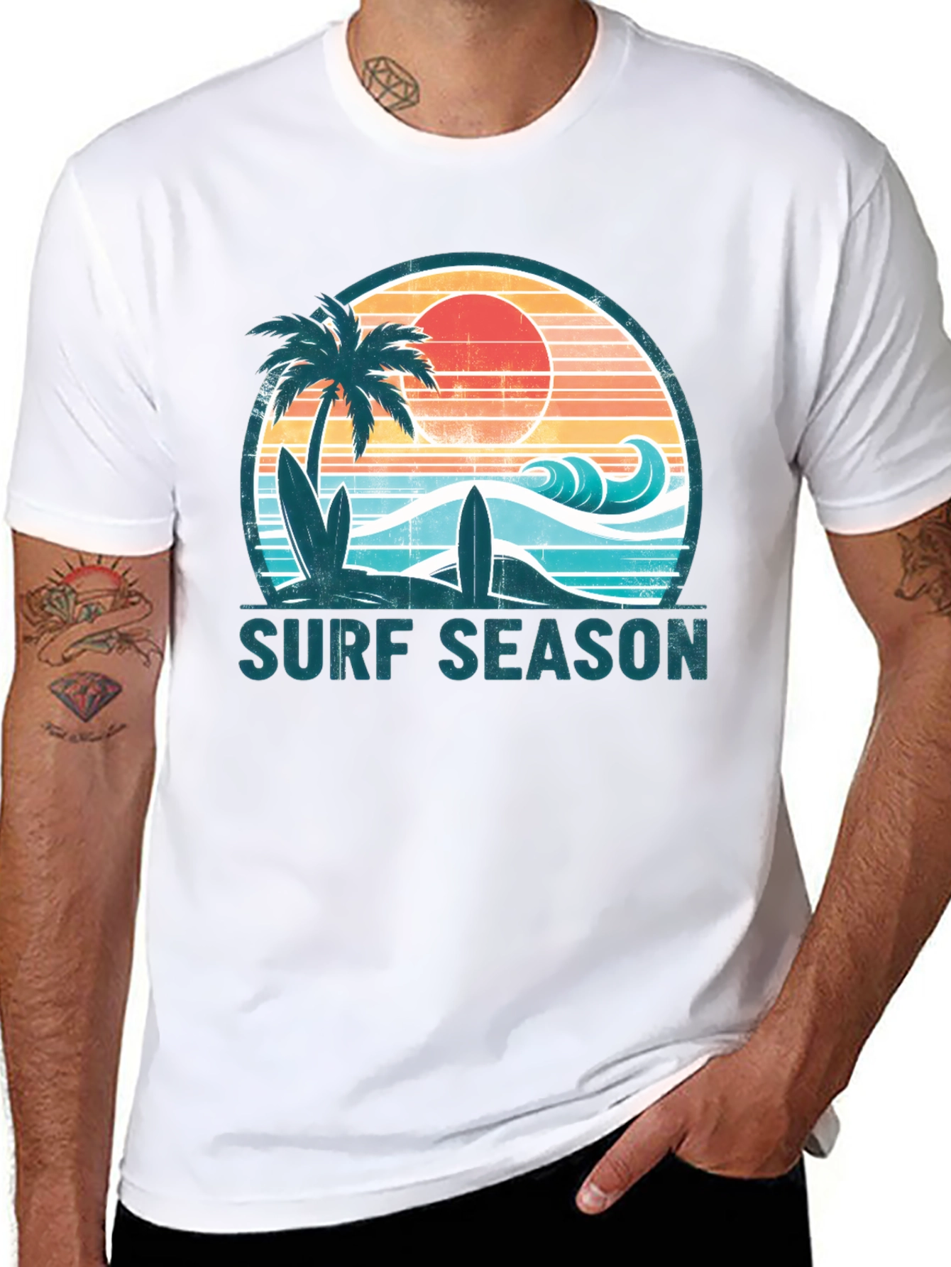 Surf Season Graphic Tee - Beach Vibes