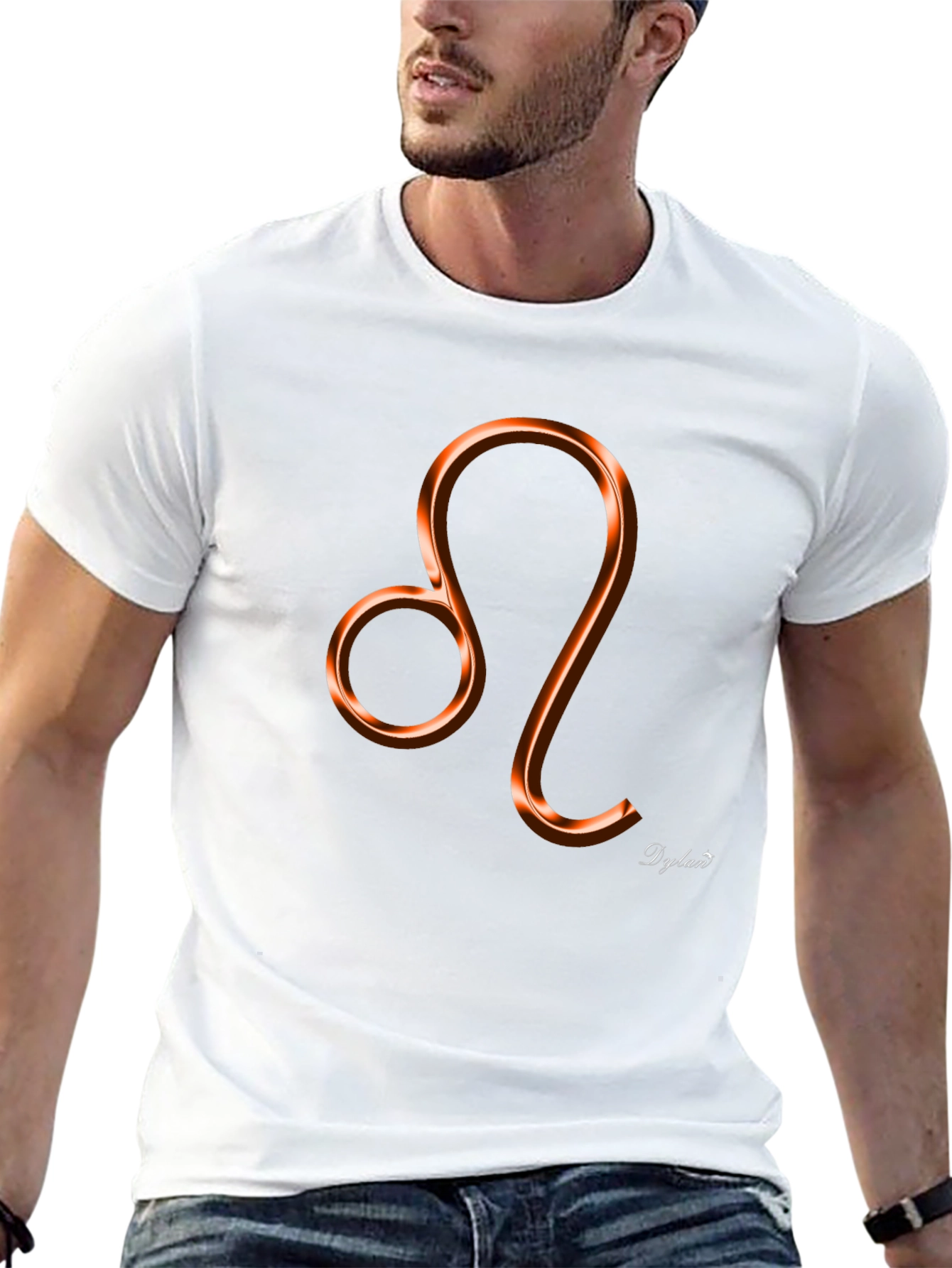 Leo Zodiac Sign Black T-Shirt