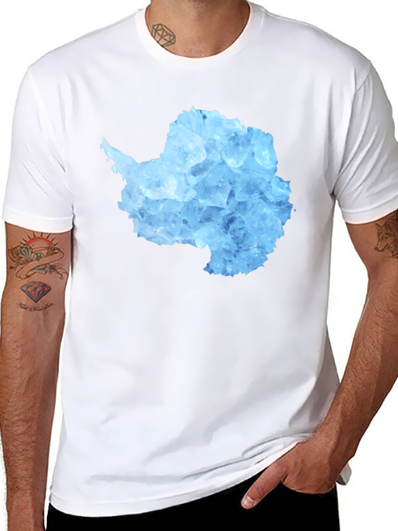 Antarctica Ice Continent Graphic Tee