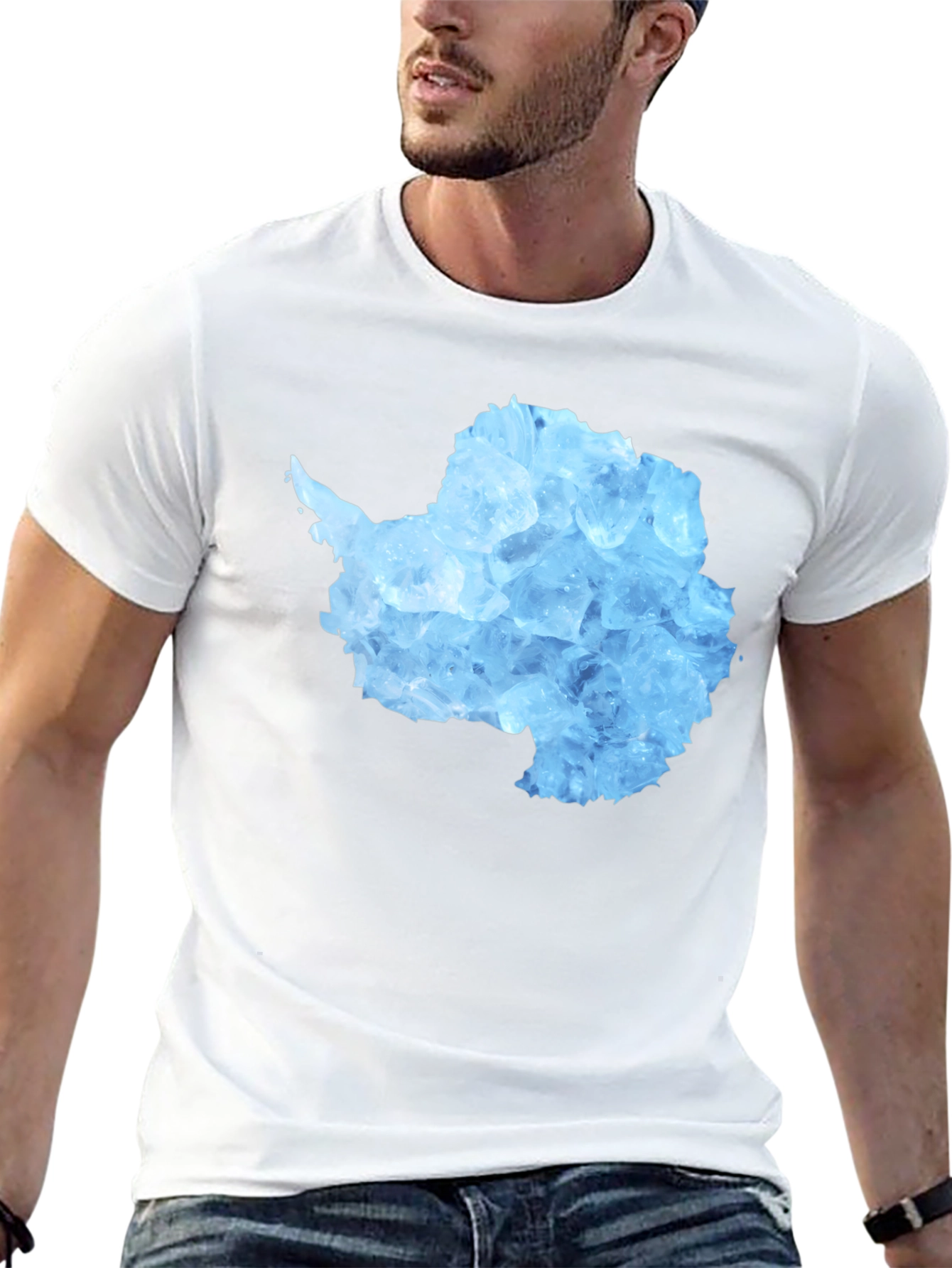 Antarctica Ice Continent Graphic Tee