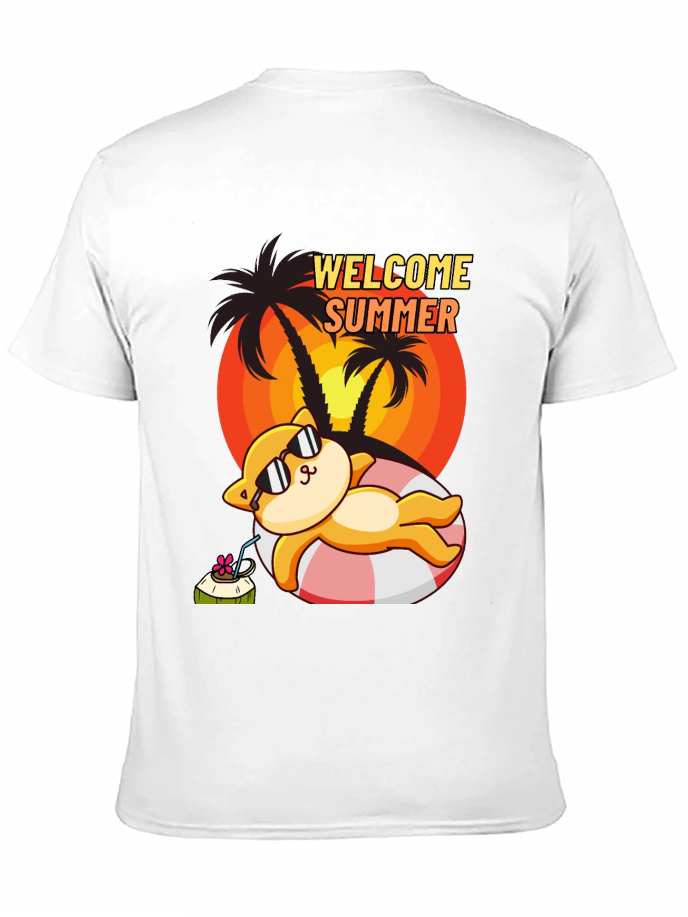 Welcome Summer Cat T-Shirt