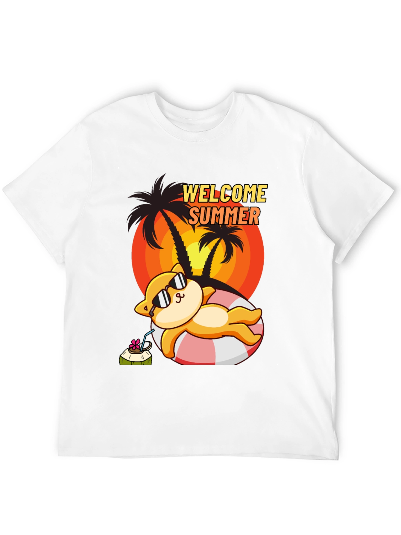 Welcome Summer Cat T-Shirt