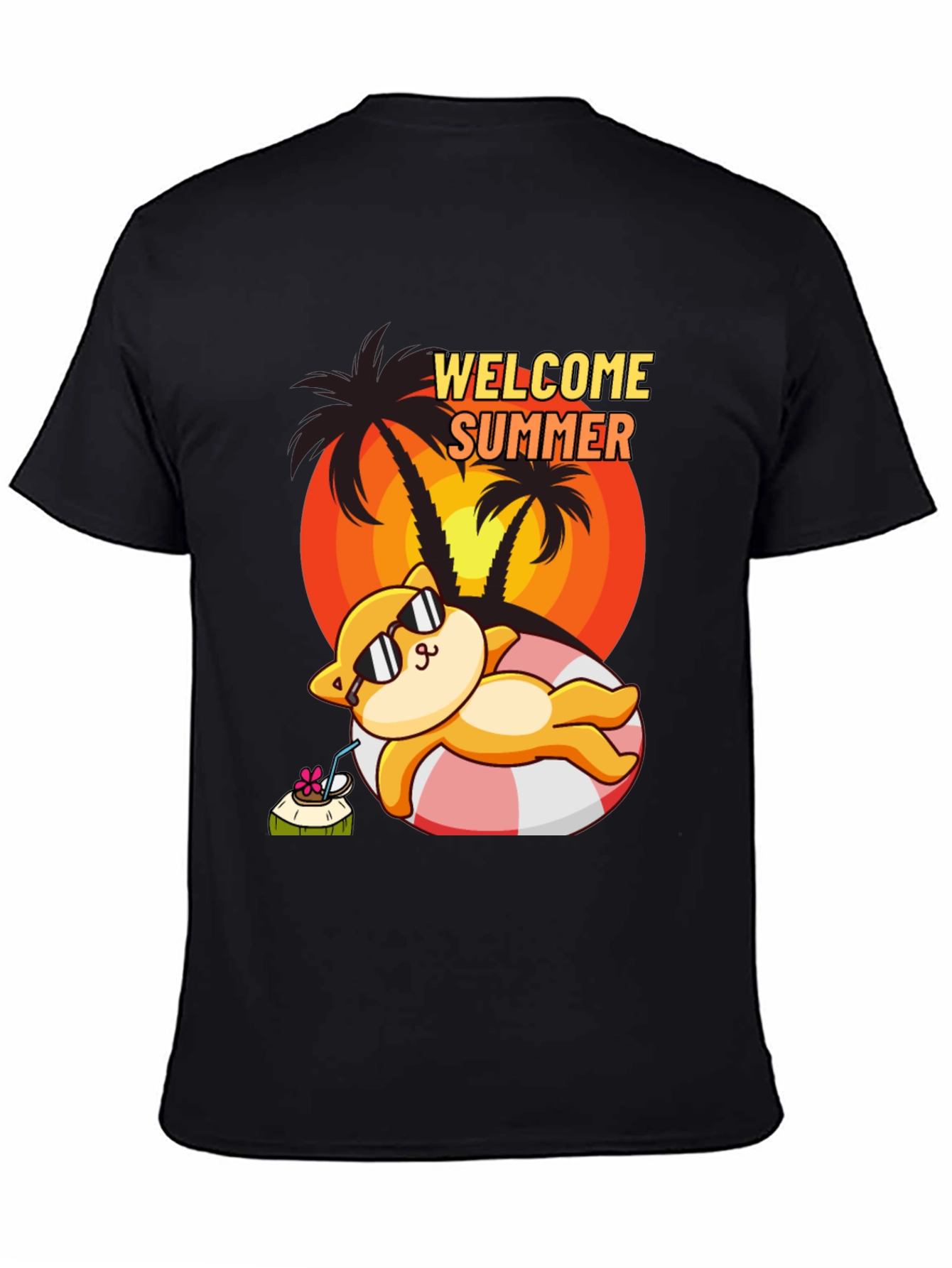 Welcome Summer Cat T-Shirt