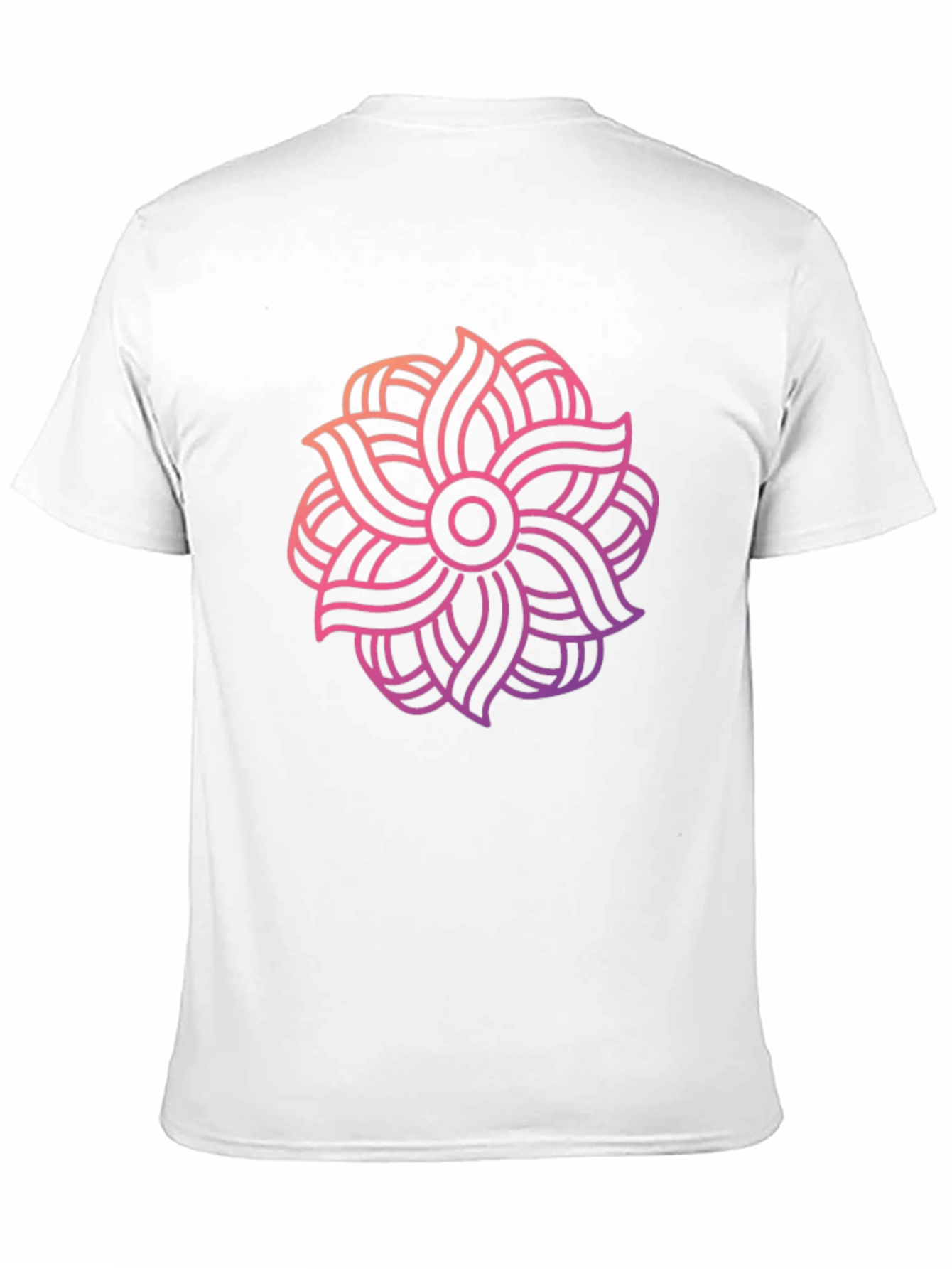 Abstract Floral Graphic Black T-Shirt