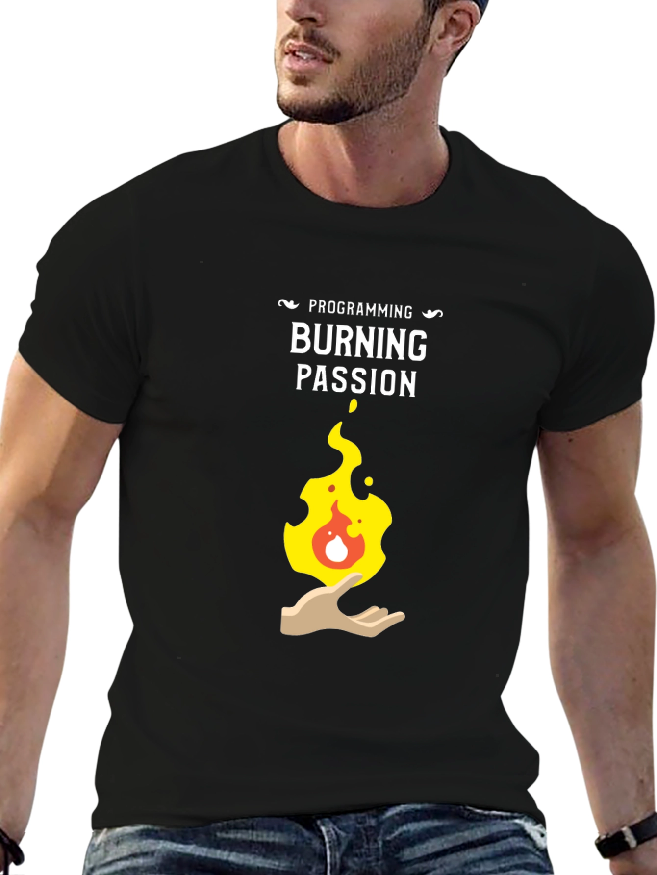 Programming Burning Passion Graphic T-Shirt
