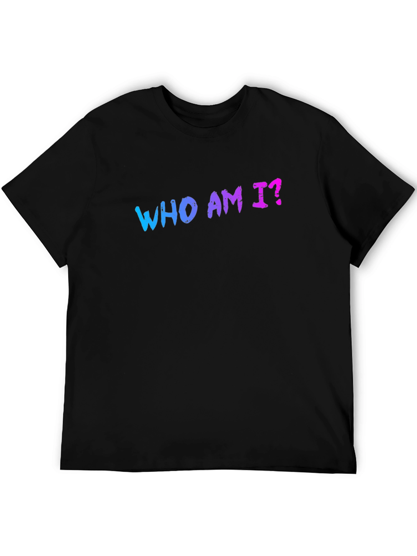 Who Am I? Graphic Print T-Shirt