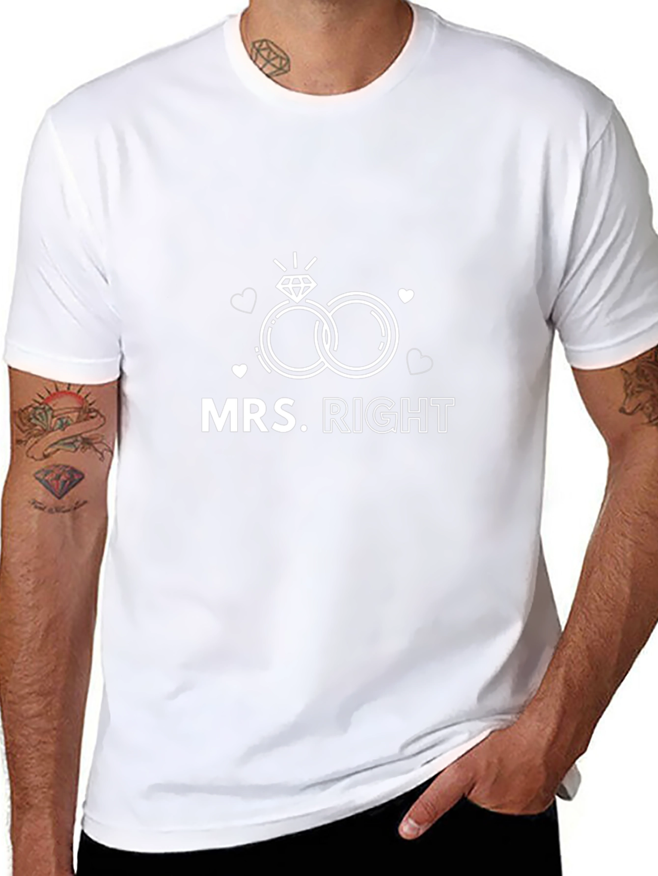 Mrs. Right Engagement Rings T-Shirt