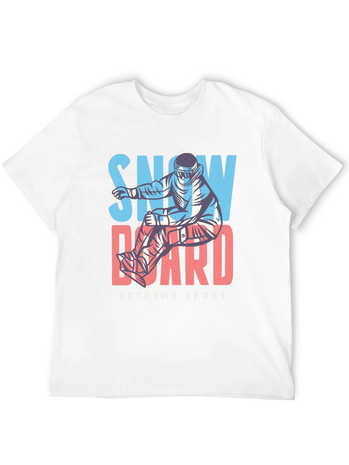 Snowboard Extreme Sport Black T-Shirt