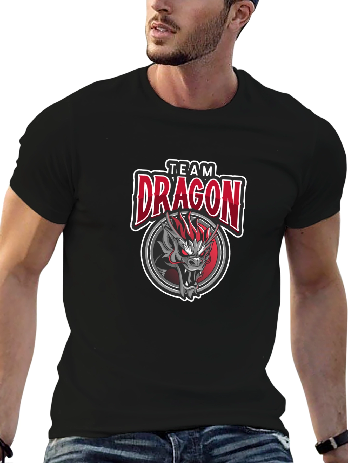 Team Dragon Graphic T-Shirt - Gamer Style