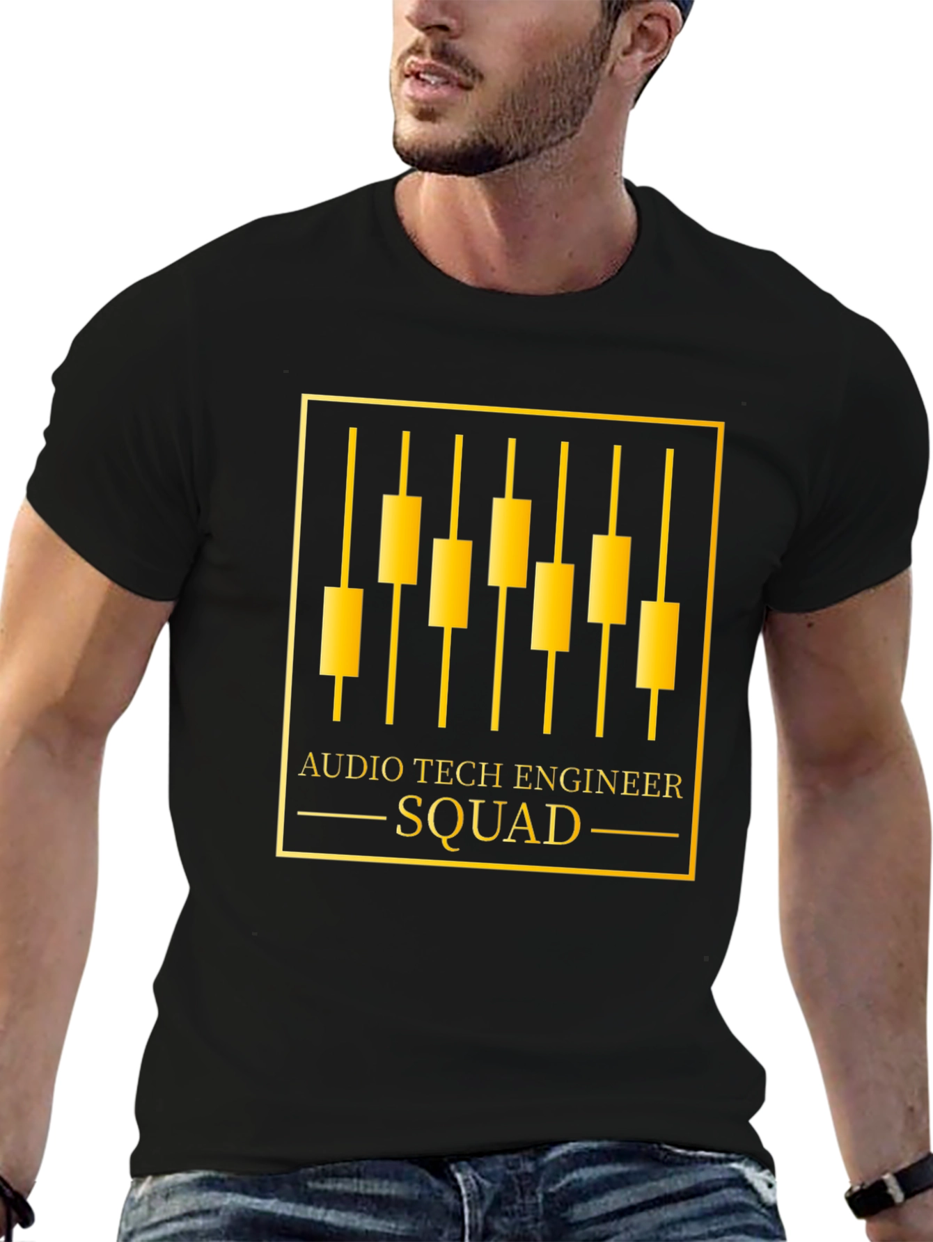 Audio Tech Engineer Squad Graphic Tee
