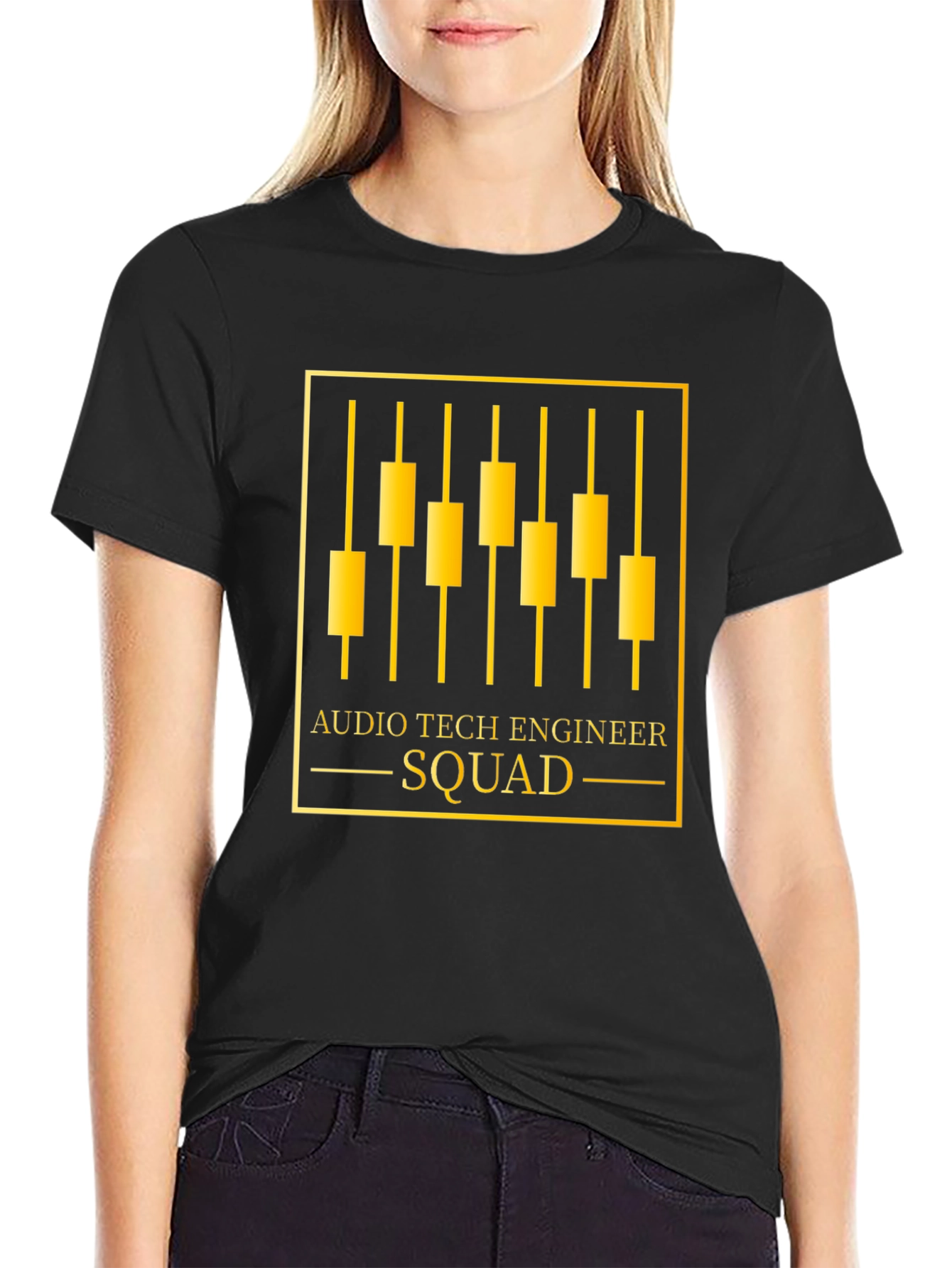 Audio Tech Engineer Squad Graphic Tee