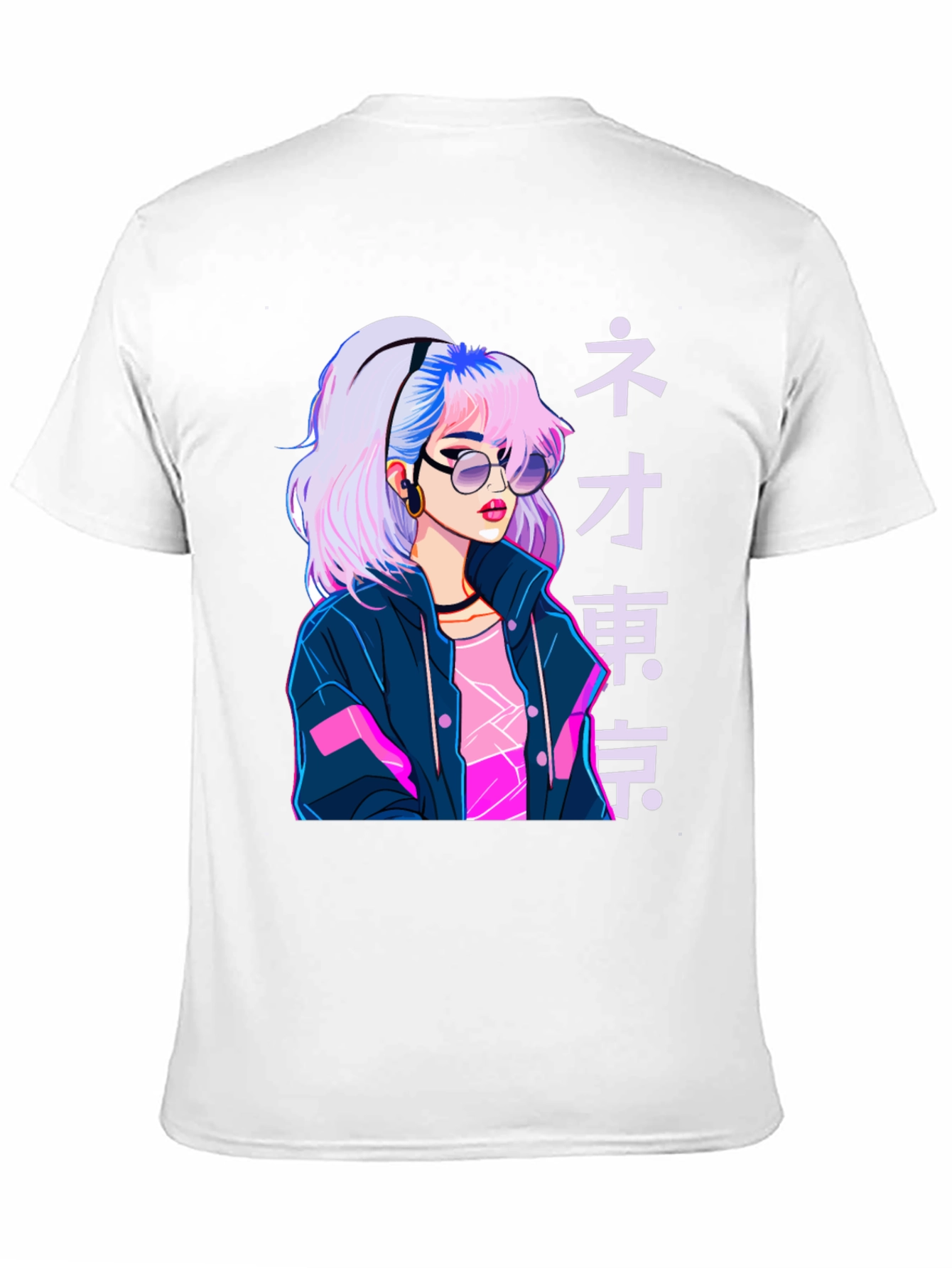 Neo Tokyo Girl Graphic Tee - Anime Style